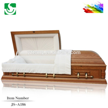 2015 hot sale American style exported wooden pink casket